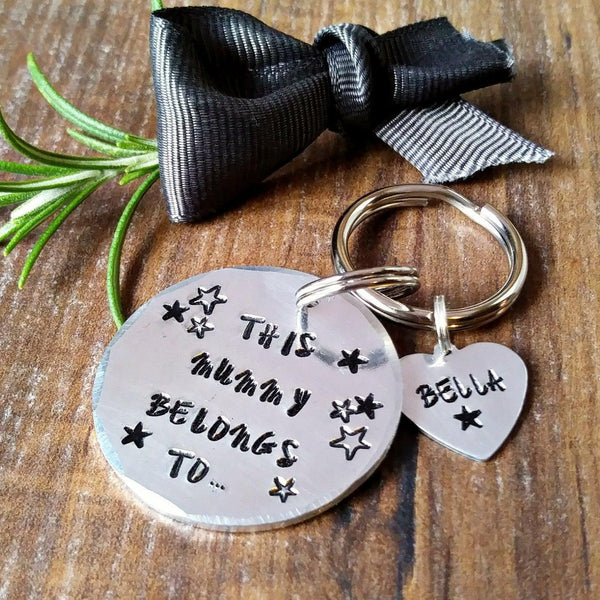 Personalised Belongs To Stars Keyring | Mother's Day | Gifts for Dad-Keyring-Sparkle & Dot Designs
