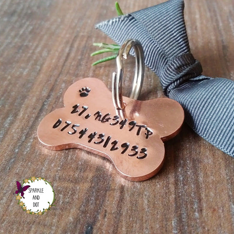 Copper Dog Tag for Collar - Personalized Pet Tag - Kyleemae