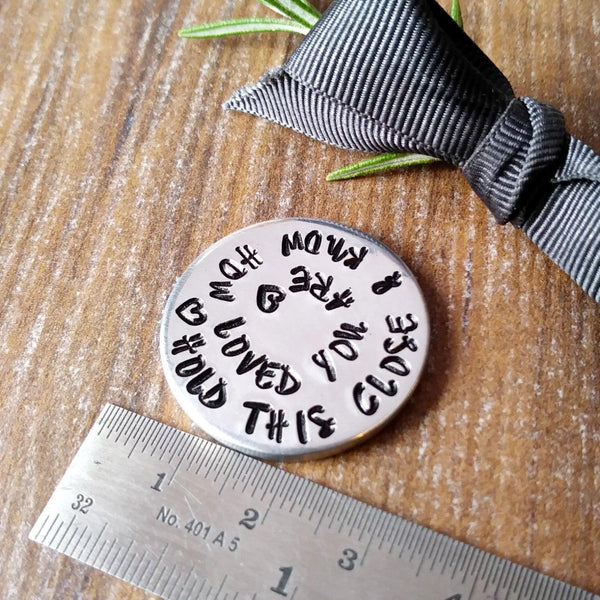 Worry Pocket Token | Personalised Message | Remember You Are Loved-Pocket Tokens-Sparkle & Dot Designs