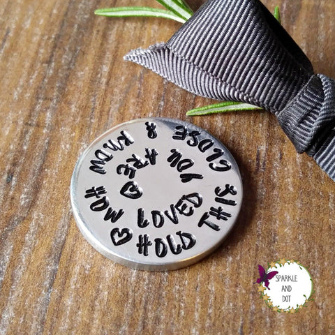Worry Pocket Token | Personalised Message | Remember You Are Loved-Pocket Tokens-Sparkle & Dot Designs