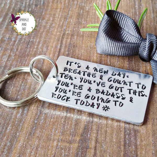 I've Got This Anxiety Hand Stamped Keyring-Keyring-Sparkle & Dot Designs