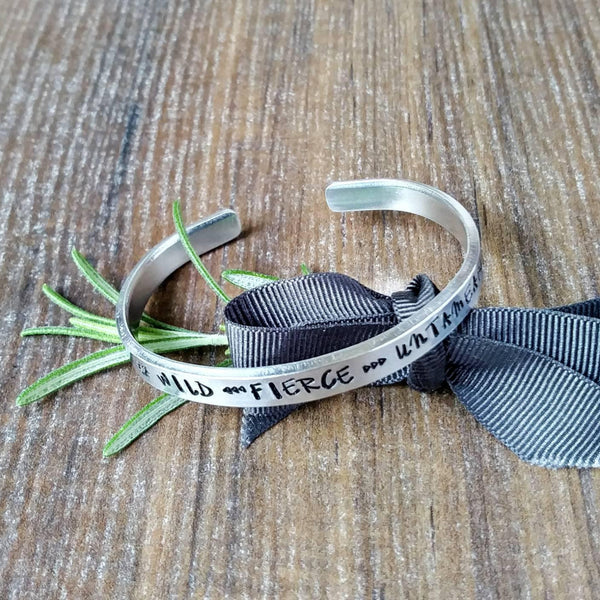 Unique Gifts For Teenage Daughter Hand Stamped Bracelet-Bracelet-Sparkle & Dot Designs