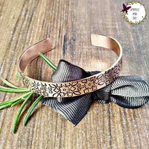 Pretty Copper Floral Moroccan Inspired Bracelet-Bracelet-Sparkle & Dot Designs