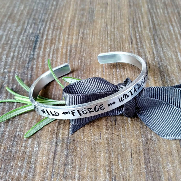 Unique Gifts For Teenage Daughter Hand Stamped Bracelet-Bracelet-Sparkle & Dot Designs